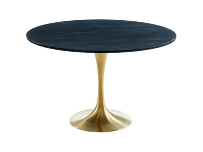 Vente-unique, Esstisch rund Marmor Metall Goldfarben NORAH Esstisch rund Marmor Metall Goldfarben NORAH, 