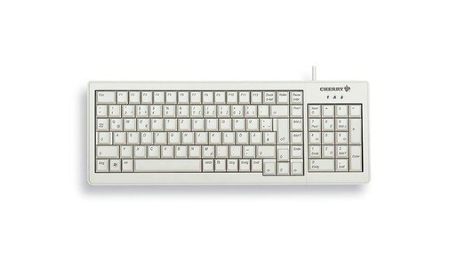 Cherry, XS Complete Keyboard G84-5200, Tastatur, CHERRY G84-5200LCMDE-0 Kabelgebunden Tastatur Deutsch, QWERTZ Grau