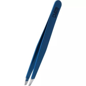 Rubis, rubis Pinzette schräg blau Inox (1 Stück), Rubis Pinzette schräg, blau, Inox