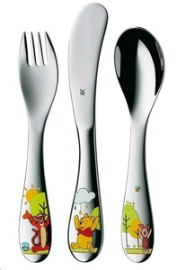 Wmf, WMF Kinderbesteckset Winnie the Pooh, WMF Kinderbesteck »WMF Kinderbesteckset Disney Winnie«, 1 Kinderlöffel, 1 Kindergabel, 1 Kindermesser