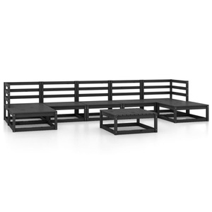 vidaXL, vidaXL 8-tlg. Garten-Lounge-Set Massivholz Kiefer, 