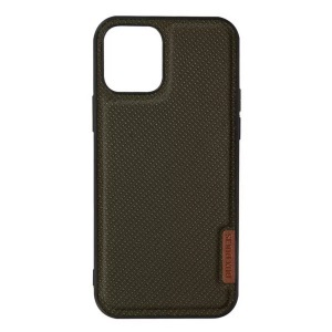 Apple, Dux Ducis - iPhone 12 Pro Max Hybrid Hülle TPU Bumper + Nylon Rückseite - Dunkelgrün / Schwarz, 