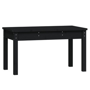 vidaXL, vidaXL Gartenbank Schwarz 80x44x45 cm Massivholz Kiefer, vidaXL Gartenbank Schwarz 80x44x45 cm Massivholz Kiefer