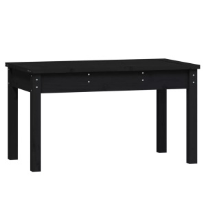 vidaXL, vidaXL Gartenbank Schwarz 80x44x45 cm Massivholz Kiefer, vidaXL Gartenbank Schwarz 80x44x45 cm Massivholz Kiefer