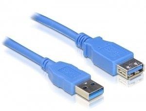 Delock, Delock USB 3.0 Verlängerungskabel [1x USB 3.0 Stecker A - 1x USB 3.0 Buchse A] 3 m Blau vergoldete Steckkontakte, Delock USB 3.0-Verlängerungskabel USB A - USB A 3 m