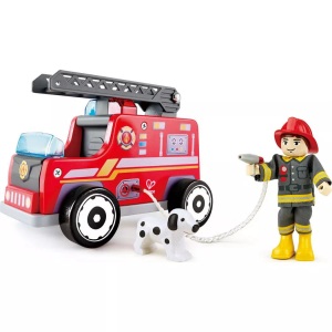 Hape, Hape Spiel-Set FEUERWEHR-TRUPP 3-teilig in bunt, Spiel-Set FEUERWEHR-TRUPP 3-teilig in bunt