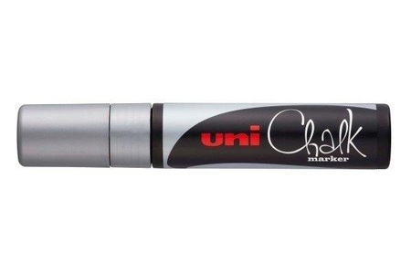 uni-ball, UNI-BALL Chalk Marker 15mm PWE17K SILVE silber, Keilspitze, uni-ball Chalk Marker, 15mm, silber, Keilspitze, PWE17K SILVE