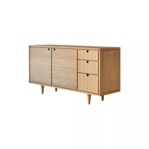 Tikamoon, Buffet Aus Massivem Eichenholz 145 Cm Jonàk Unisex Zimt ONE SIZE, 