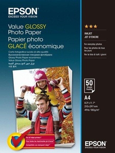 Epson, EPSON Value Photo Paper A4 S400036 InkJet 183g 50 Blatt, Epson Value Photo Paper, A4, InkJet, 183g, S400036, (50 Blatt)
