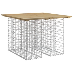 vidaXL, vidaXL Gartenbank aus Gabionen 100x102x72 cm Kiefernholz Imprägniert