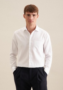 Seidensticker, Business Hemd Regular Fit Langarm Uni Herren Weiss 39, 