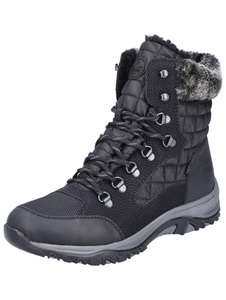 Rieker, Rieker Winterboots, mit Fellimitatkragen, 