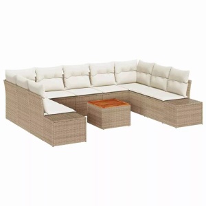 vidaXL, VidaXL - Garten-sofa-set poly-rattan, One Size, Beige