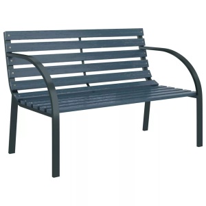 Diverse Hardware, Gartenbank 120 cm Grau Holz, vidaXL Gartenbank 120 cm Grau Holz