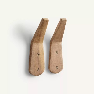 AM.PM, 2er-Set Wandhaken Yotaka, Ulme massiv