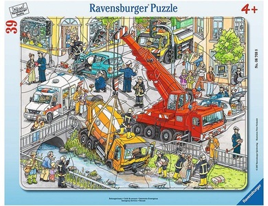 Ravensburger, RAVENSBURGER Puzzle 39 Teile Rettungseinsatz, Ravensburger Puzzle Rettungseinsatz