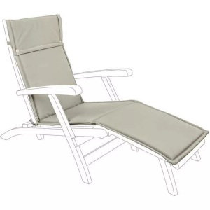 mutoni Garten Deluxe, Kissen für Liegestuhl Steamer beige, Kissen für Liegestuhl Steamer beige