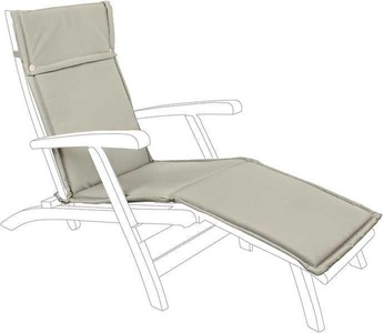 mutoni Garten Deluxe, Kissen für Liegestuhl Steamer beige, Kissen für Liegestuhl Steamer beige