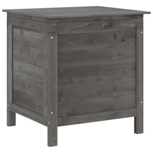 vidaXL, vidaXL Gartentruhe Anthrazit 50x49x56,5 cm Massivholz Tanne, vidaXL Gartentruhe Anthrazit 50x49x56,5 cm Massivholz Tanne