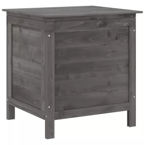 vidaXL, vidaXL Gartentruhe Anthrazit 50x49x56,5 cm Massivholz Tanne, vidaXL Gartentruhe Anthrazit 50x49x56,5 cm Massivholz Tanne