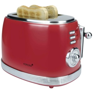 Korona, Korona 21668 Toaster mit Brötchenaufsatz Rot, 