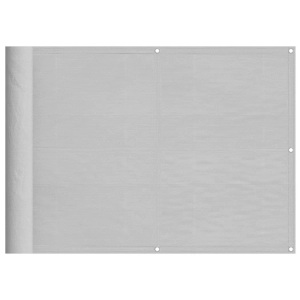 vidaXL, vidaXL Balkon-Sichtschutz Hellgrau 75x600 cm 100 % Polyester-Oxford, vidaXL Balkon-Sichtschutz Hellgrau 75x600 cm 100 % Polyester-Oxford