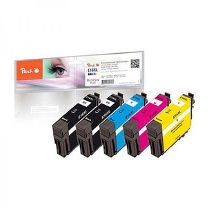 Peach, Peach Spar Pack Plus Tintenpatronen, kompatibel zu Epson T1636, T163, Peach Spar Pack Plus Tintenpatronen, kompatibel zu Epson T1636, T163