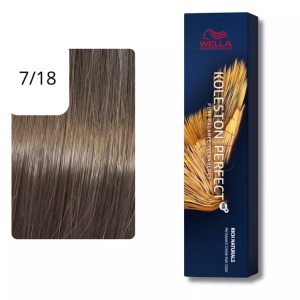 Wella Professionals, Wella Professionals Color Kolestone Perfect ME+ RICH NATURALS 7/18 mittelblond asch-perl 60ml, Wella Koleston Perfect Me+ Pure Naturals Haarfarbe 60 ml Rich Naturals Haarfarbe: 7/18 mittelblond asch-perl