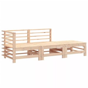 vidaXL, vidaXL 3-tlg. Garten-Lounge-Set Massivholz Kiefer, vidaXL 3-tlg. Garten-Lounge-Set Massivholz Kiefer