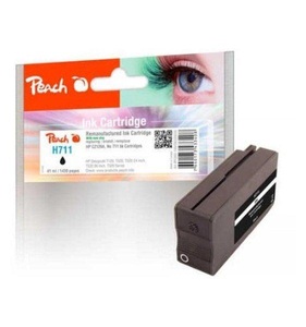 Peach, Peach Tintenpatrone schwarz kompatibel zu HP No. 711, CZ129AE, Peach Tinte HP Nr. 711 (CZ129A) Black