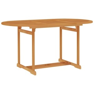 vidaXL, vidaXL Gartentisch 150x90x75 cm Teak Massivholz, vidaXL Gartentisch 150x90x75 cm Teak Massivholz