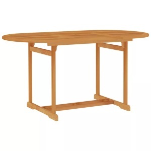 vidaXL, vidaXL Gartentisch 150x90x75 cm Teak Massivholz, vidaXL Gartentisch 150x90x75 cm Teak Massivholz