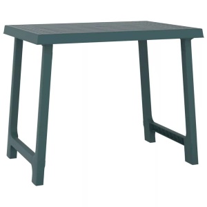 vidaXL, vidaXL Campingtisch Grün 79x56x64 cm PP Holzoptik, vidaXL Campingtisch Grün 79x56x64 cm PP Holzoptik