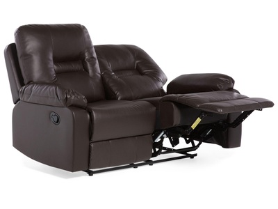Beliani, 2 Sitzer Sofa aus Kunstleder Modern BERGEN 2 Sitzer Sofa aus Kunstleder Modern BERGEN, Beliani - 2 Sitzer Sofa aus Kunstleder BERGEN, One Size, Erdbraun