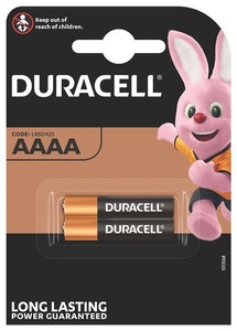 Duracell, Security Alkaline AAAA/MN2500/LR61/E96 Spezialbatterie, 1,5V, 500mAh - 2 Stück, DURACELL Batterie Ultra Ultra AAAA/LR61 B2 AAAA, LR61, 1.5V 2 Stück