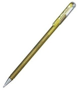Pentel, PENTEL Roller Hybrid Dual Metallic K110-DXX gold 1.0mm, Pentel Hybrid Dual Metallic, 1.0mm, gold, Tintenroller, K110-DXX