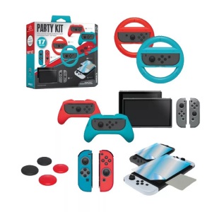 Armor3, Armor3 Party Kit 17 in 1 Accessory Bundle [Nsw] Zubehör Gaming Controller, Hyperkin - Armor3 Mehrfarbig Touchscreen-Spielsteuerung Nintendo Switch, Nintendo Switch OLED, Multicolor