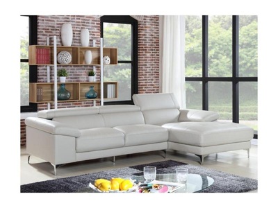 Vente-unique, Ecksofa Leder SOLANGE Ecke Rechts Ecksofa Leder SOLANGE Ecke Rechts