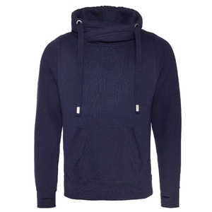 Awdis, AWDIS Kapuzenpullover »Herren Cross Neck«, AWDis - Hauben Querhals Hoodie, für Herren, Marine, Größe M