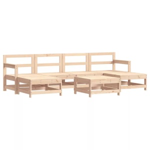 vidaXL, vidaXL 7-tlg. Garten-Lounge-Set Massivholz Kiefer, 