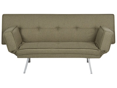 Beliani, Schlafcouch aus Polyester Modern BRISTOL Schlafcouch aus Polyester Modern BRISTOL, Beliani - Schlafsofa aus Polyester Modern BRISTOL, One Size, Olivegrün