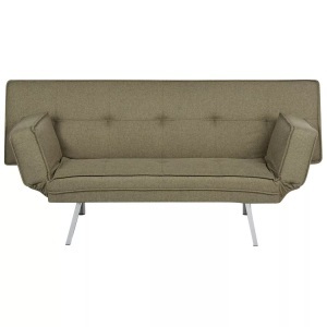Beliani, Schlafcouch aus Polyester Modern BRISTOL Schlafcouch aus Polyester Modern BRISTOL, Beliani - Schlafsofa aus Polyester Modern BRISTOL, One Size, Olivegrün