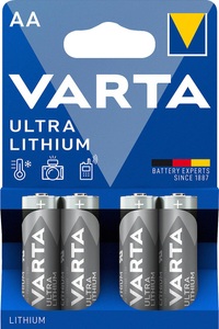 Varta, Ultra Lithium Mignon (AA) Batterie - 4 Stück, VARTA ULTRA LITHIUM AA Blister 4