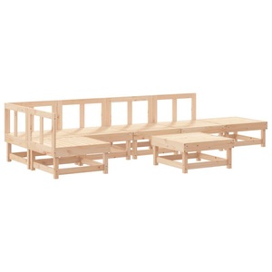 vidaXL, vidaXL 7-tlg. Garten-Lounge-Set Massivholz Kiefer, 