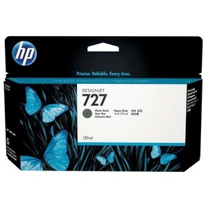 Hp, HP 727 Mattschwarz DesignJet Druckerpatrone, 130 ml, HP 727 Original Tintenpatrone B3P22A Matt Schwarz