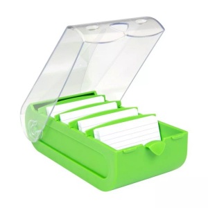 Biella, BIELLA Karteikartenbox Bunny Box A7 20879130U grün 250x132x85mm, BIELLA Karteikartenbox Bunny Box A7 20879130U grün 250x132x85mm