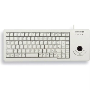 Cherry, CHERRY G84-5400 USB-Tastatur Schweiz, QWERTZ, Windows® Grau, Cherry - XS Trackball Keyboard USB, Schweiz, Grau