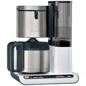 Bosch Haushalt, Bosch Haushalt TKA8A681 Kaffeemaschine Edelstahl, Weiß Fassungsvermögen Tassen=8 Isolierkanne, Bosch Haushalt TKA8A681 Kaffeemaschine Edelstahl, Weiß Fassungsvermögen Tassen=8 Isolierkanne