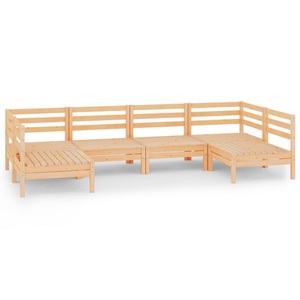 vidaXL, vidaXL 6-tlg. Garten-Lounge-Set Massivholz Kiefer, 