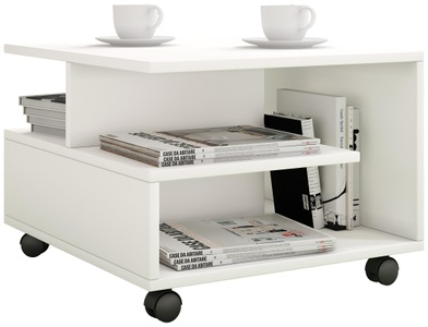 VCM, Holz Couchtisch Sofatisch Wohnzimmertisch Rollen rollbar Kaffeetisch Stango S Holz Couchtisch Sofatisch Wohnzimmertisch Rollen rollbar Kaffeetisch Stango S